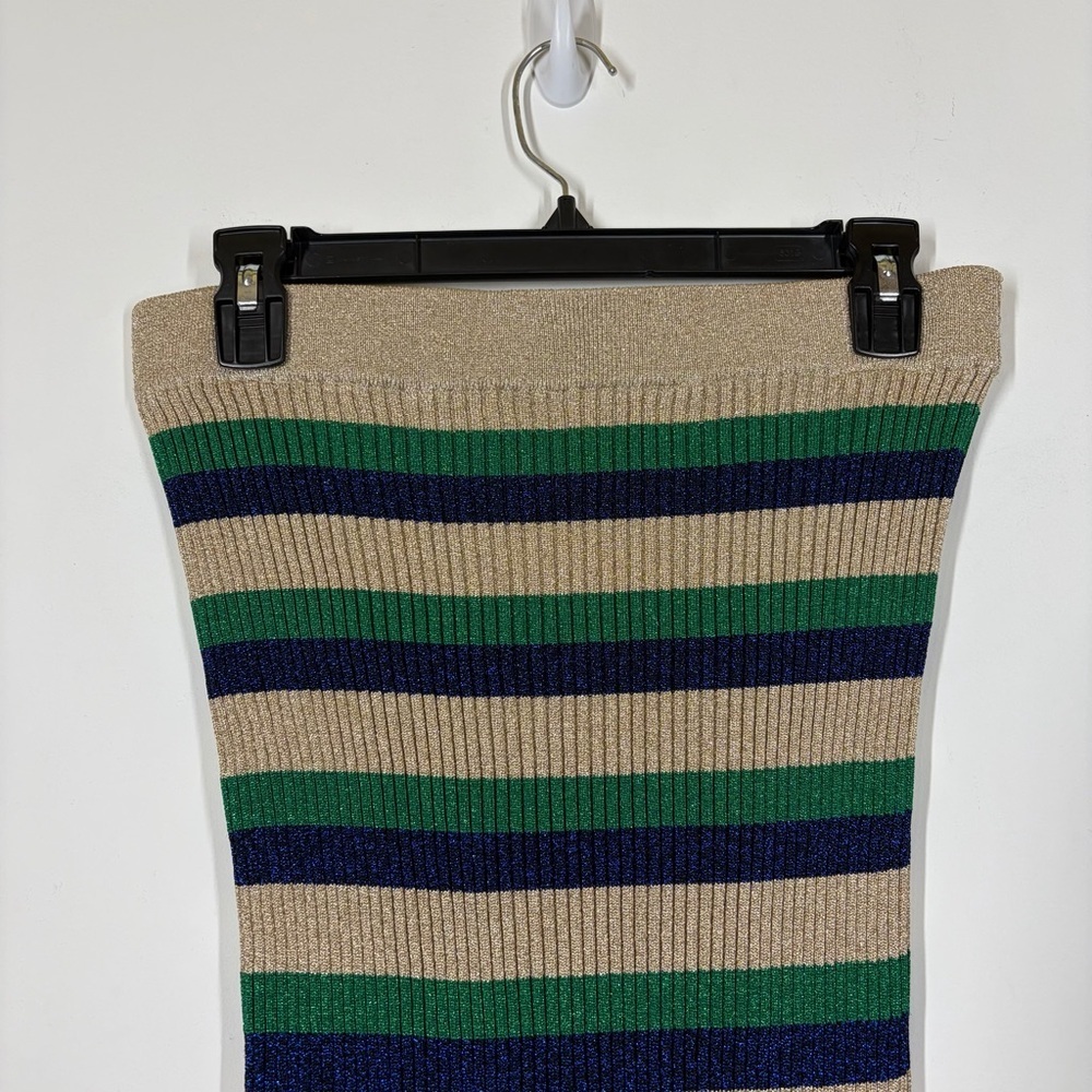Baum Und Pferdgarten Metallic Stripe Skirt Size Medium - Picture 3 of 7